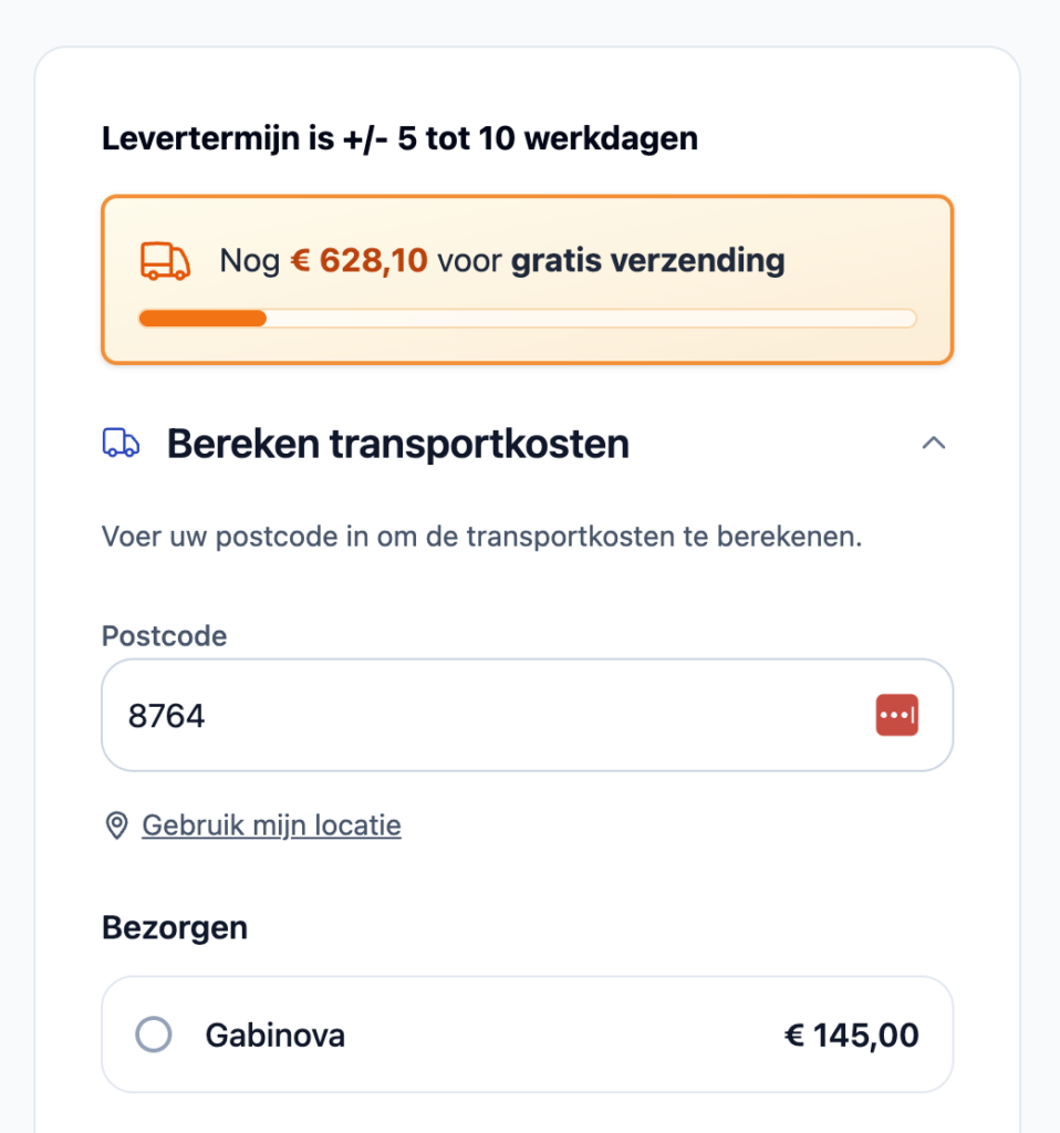 Live teller gratis verzending